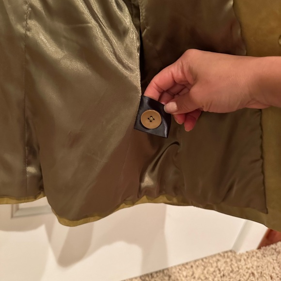 JOHN CARLISLE- Green Leather Jacket- L - Picture 4 of 6